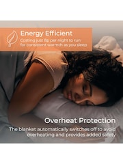 Carmen White Heated Under Blanket Heater with Overheat Protection - Image 4 of 8