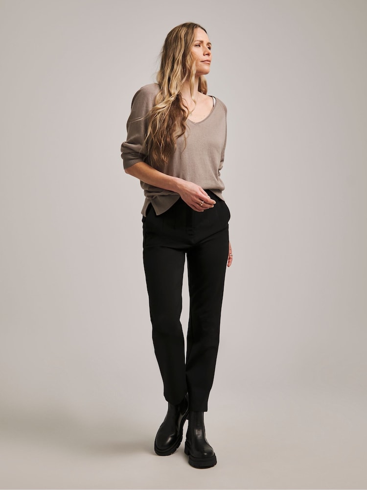 Anthology By JD Williams Premium Ponte Alto Waist Tapered Trousers - Imagen 1 de 4 Anthology By JD Williams Premium Ponte Alto Waist Tapered Trousers - Imagen 1 de 4