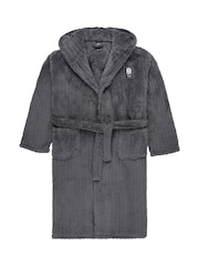 Fanatics Grey England Rugby Line Detail Robe - Image 3 of 3