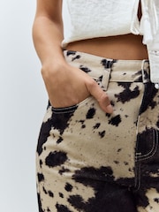 Impression de vache - 100% Coton Coupe droite Jeans - Image 4 of 10