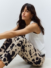 Impression de vache - 100% Coton Coupe droite Jeans - Image 5 of 10