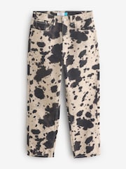 Impression de vache - 100% Coton Coupe droite Jeans - Image 6 of 10