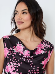 Another Sunday Purple Floral Print Cowl Neck Cami Top - Image 3 of 3