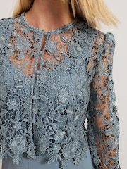 Phase Eight Blue Vanessa Lace Bodice Jumpsuit - Image 5 of 6