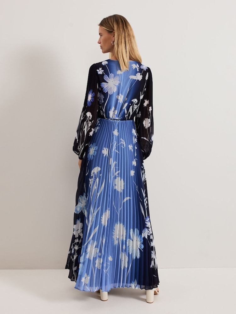 Phase Eight Blue Annie Floral Ombre Print Maxi Dresses - Image 2 of 6
