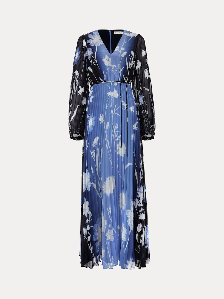 Phase Eight Blue Annie Floral Ombre Print Maxi Dresses - Image 6 of 6