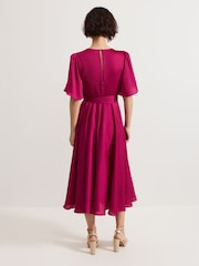 Phase Eight Pink Abbie Textured Plain Dress - Image 2 of 7