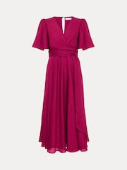 Phase Eight Pink Abbie Textured Plain Dress - Image 7 of 7