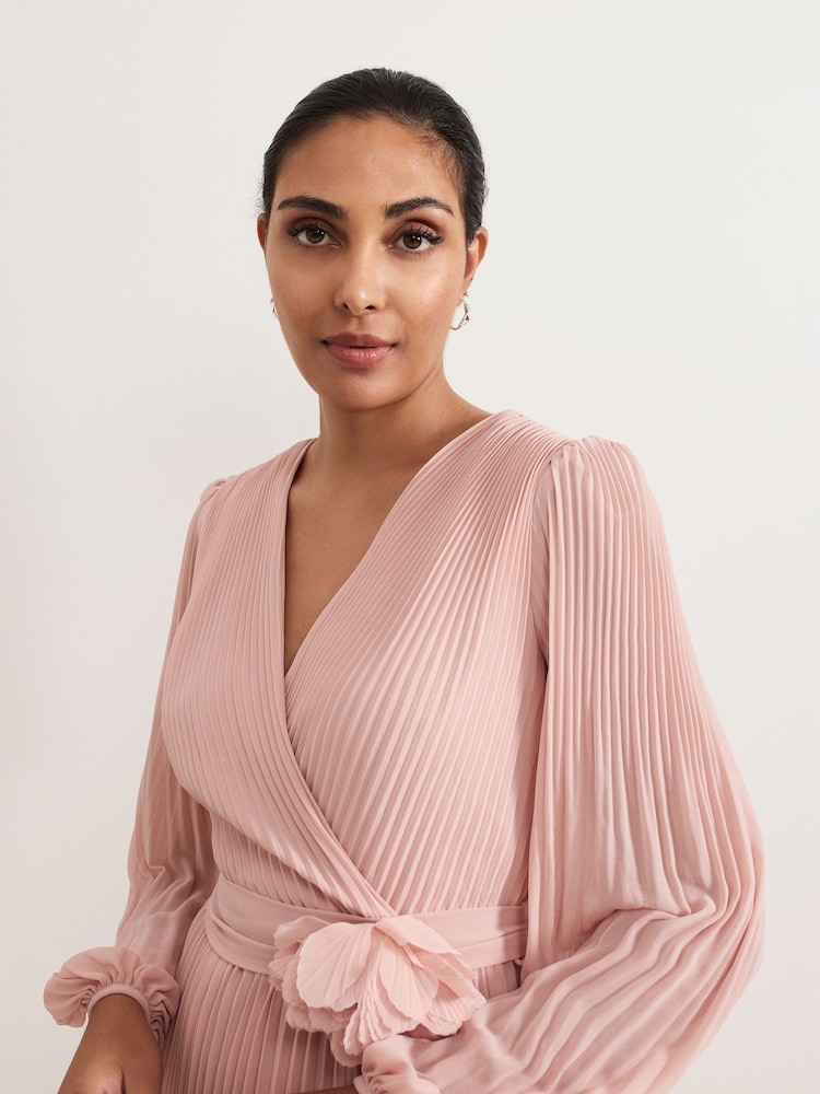 phase eight isadora pleated dress Buy Phase Eight Pink Petite Isadora Maxi Dress from Next USA