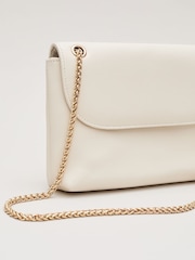 Phase Eight White Leather Clutch Bag - Image 3 of 7