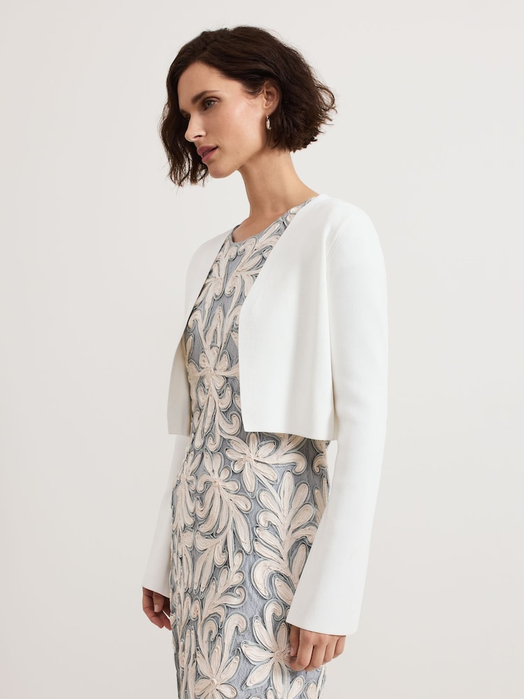 Cropped Jacket White Jackets Uk Leanna Jacket Phase Eight Cropped