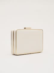 Phase Eight White Patent Box Clutch - Image 2 of 7