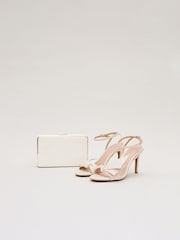 Phase Eight White Patent Box Clutch - Image 5 of 7