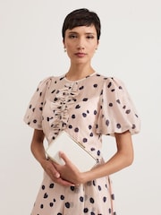 Phase Eight White Patent Box Clutch - Image 6 of 7