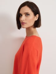 Phase Eight Orange Cristine Knit Jumper - Image 6 of 7