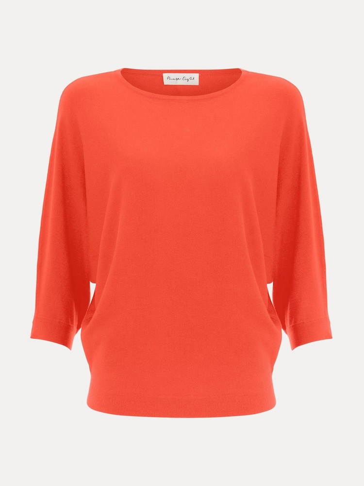 Phase Eight Orange Cristine Knit Jumper - Image 7 of 7