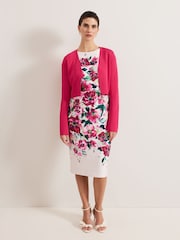 Phase Eight Pink Yasmin Fluted Sleeve Cover-Up - Image 3 of 6