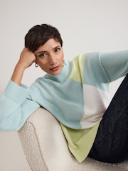 Phase Eight Green Darla Argyle Jumper - Image 3 of 7