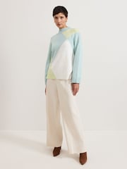 Phase Eight Green Darla Argyle Jumper - Image 5 of 7