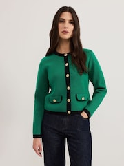 Phase Eight Green Taz Knitted Jacket - Image 1 of 7