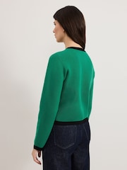 Phase Eight Green Taz Knitted Jacket - Image 2 of 7