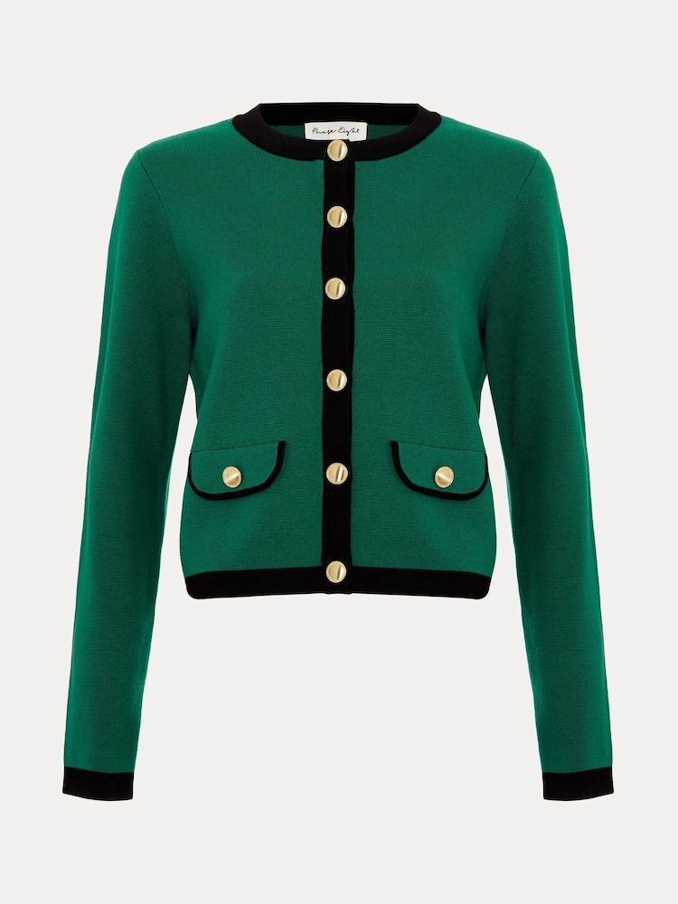 Phase Eight Green Taz Knitted Jacket - Image 7 of 7