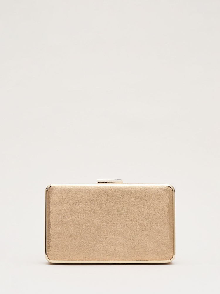 Phase Eight Gold Box Clutch - Image 1 of 7