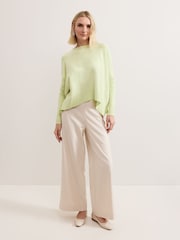Phase Eight Green Kara Square Boxy Knit Top - Image 3 of 7