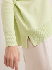 Phase Eight Green Kara Square Boxy Knit Top - Image 5 of 7