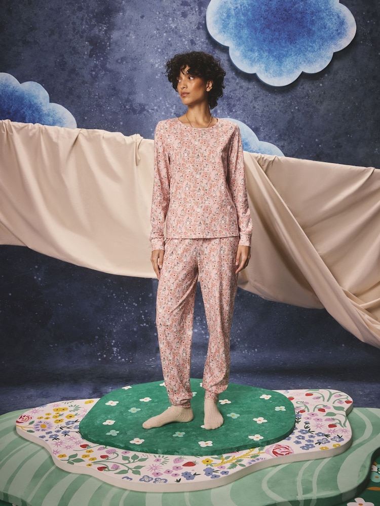 Cath Kidston Pink Little My Moomins Twosie Pyjamas - Image 1 of 12