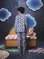 Cath Kidston Blue Clouds Moomins Button Through Pyjamas - Image 3 of 12