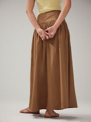 Camel - Maxi-Rock mit tiefer Taille - Bild 3 von 4
