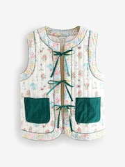 Cath Kidston Ecru Moomins Quilted Waistcoat - Image 6 of 9