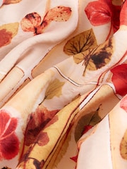 Red/Cream Print Lightweight Maxi Skirt - Image 2 of 3