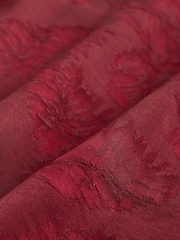Roșu vișiniu - Fustă sarong midi din jacard Satin - Image 6 of 7