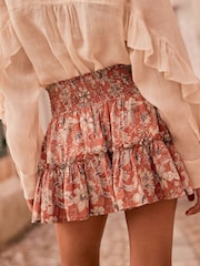 Orange Boho Rara Mini Skirt - Image 4 of 8
