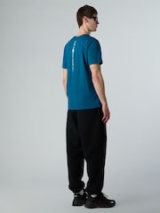 The North Face Blue Mens Vertical Back Print T-Shirt - Image 3 of 5