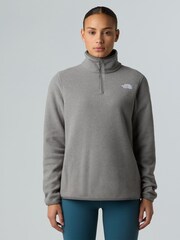 The North Face Grey Glacier 1/4 Zip Fleece - Image 1 of 3