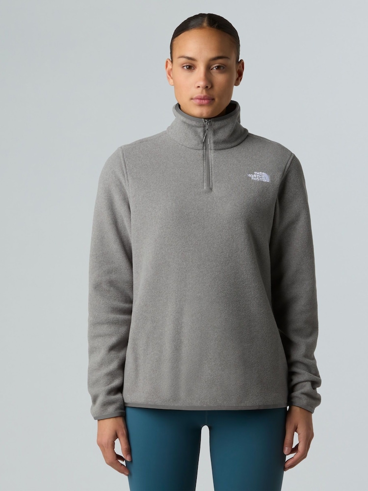 The North Face Grey Glacier 1/4 Zip Fleece - Image 1 of 3