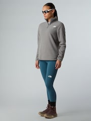 The North Face Grey Glacier 1/4 Zip Fleece - Image 2 of 3
