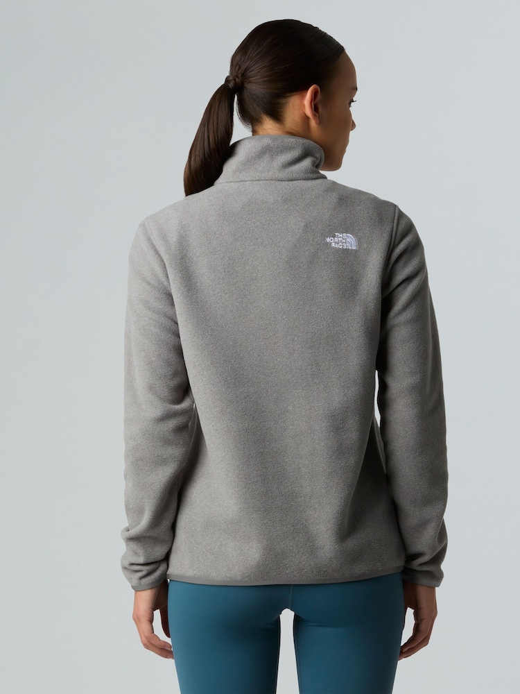 The North Face Grey Glacier 1/4 Zip Fleece - Image 3 of 3 The North Face Grey Glacier 1/4 Zip Fleece - Image 3 of 3