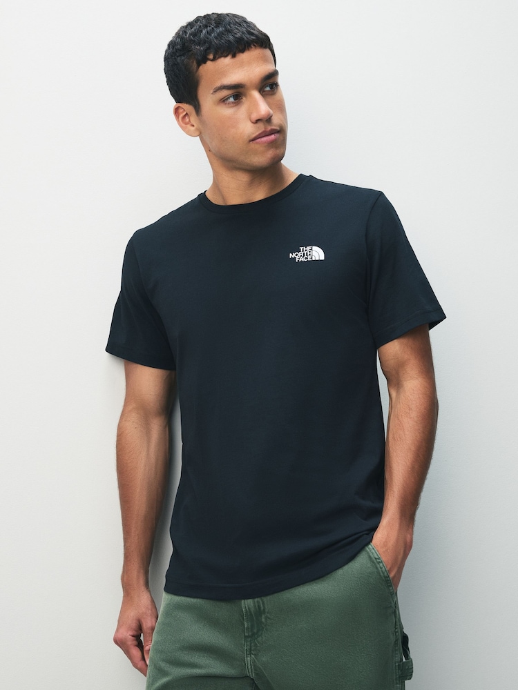The North Face Black Mountain Sketch Back Print T-Shirt - Image 2 of 6 The North Face Black Mountain Sketch Back Print T-Shirt - Image 2 of 6
