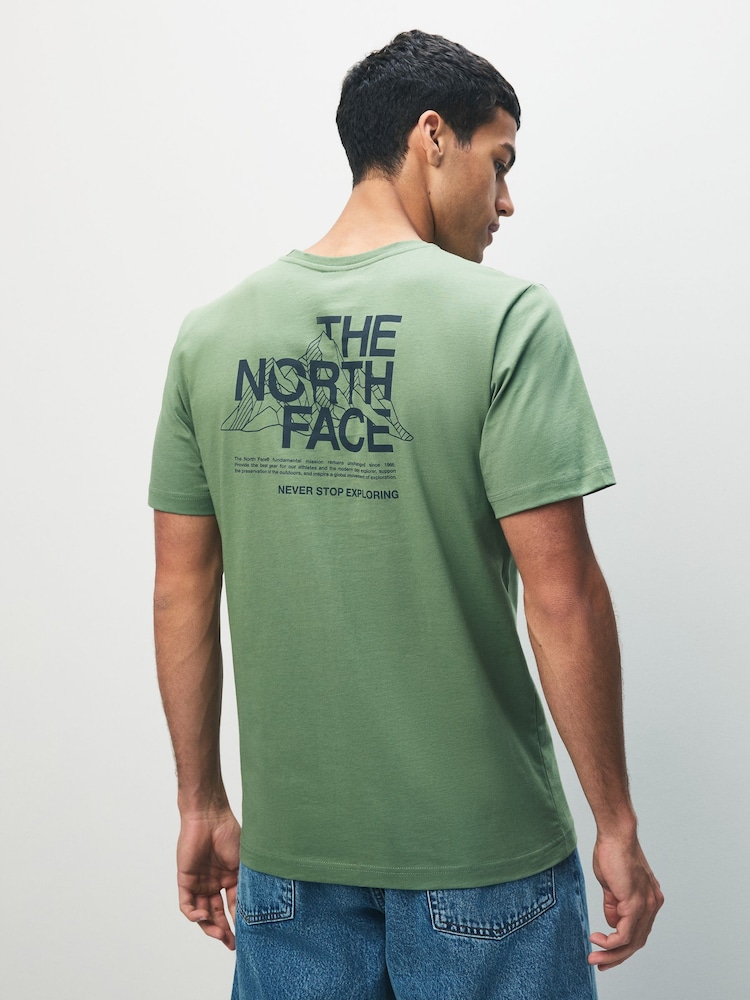 The North Face Green M Mountain Sketch T-Shirt - Image 1 of 5