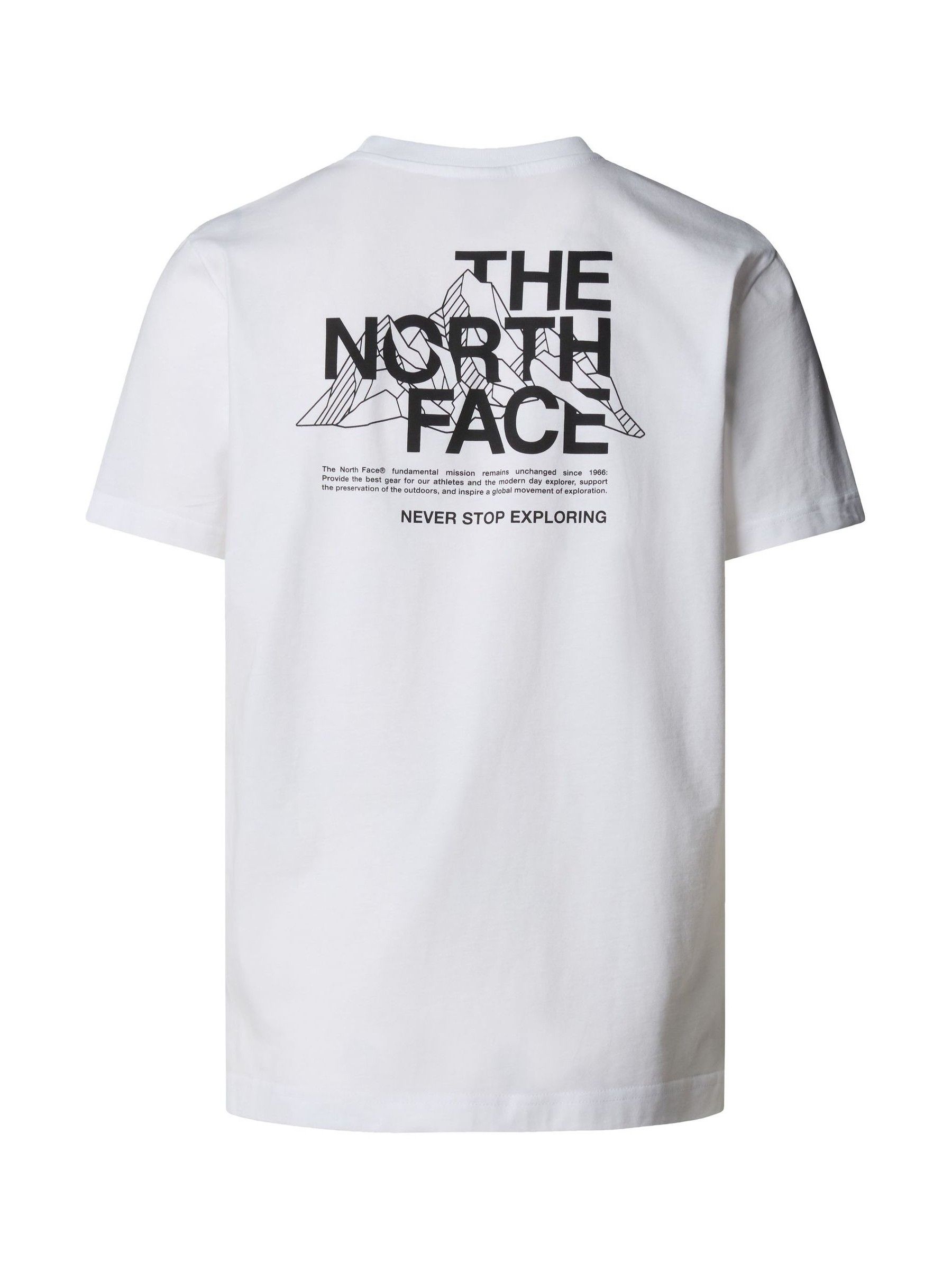 Buy The North Face White Mountain Sketch Back Print T-Shirt from