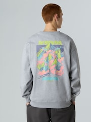 The North Face Grey Expedition Celebration Back Print Oversized Sweatshirt - Image 2 of 5