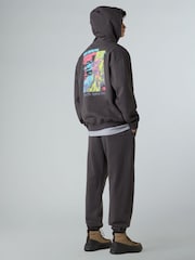 The North Face Grey Expedition Print Oversized Hoodie - Image 3 of 5