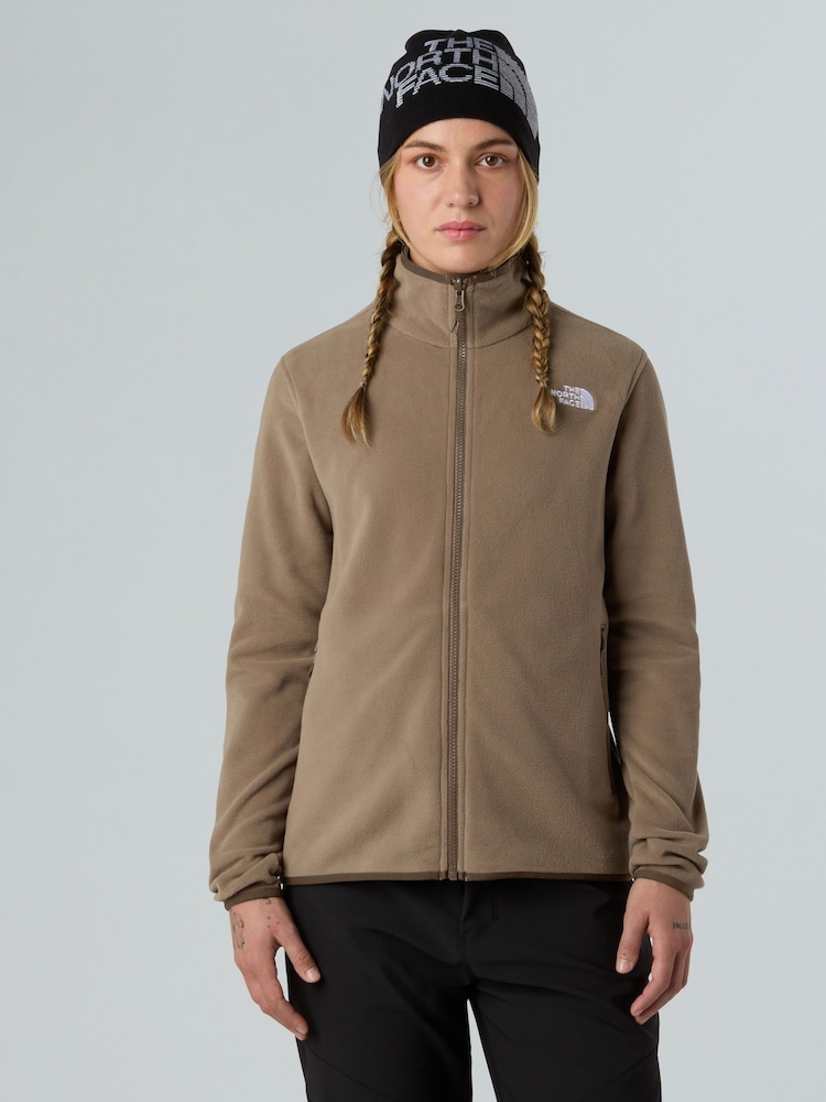 The North Face Brown Glacier Full Zip Fleece - Image 1 of 4 The North Face Brown Glacier Full Zip Fleece - Image 1 of 4