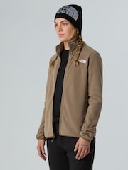 The North Face Brown Glacier Full Zip Fleece - Image 3 of 4