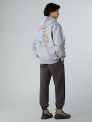 The North Face Grey Expedition Print Oversized Hoodie - Image 3 of 5