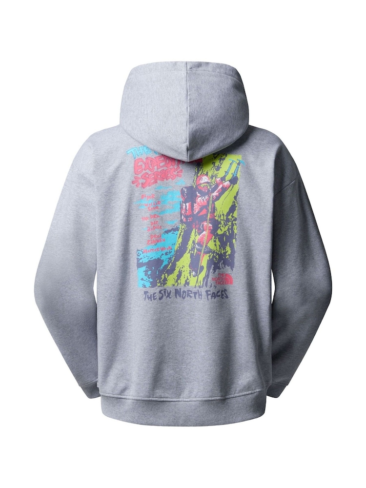 The North Face Grey Expedition Print Oversized Hoodie - Image 5 of 5 The North Face Grey Expedition Print Oversized Hoodie - Image 5 of 5